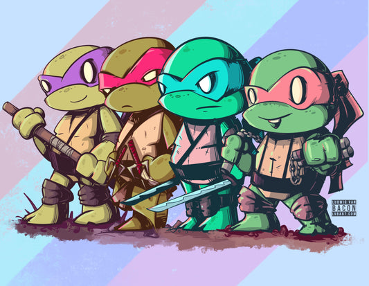 Turtle Brothers Fine Art Print
