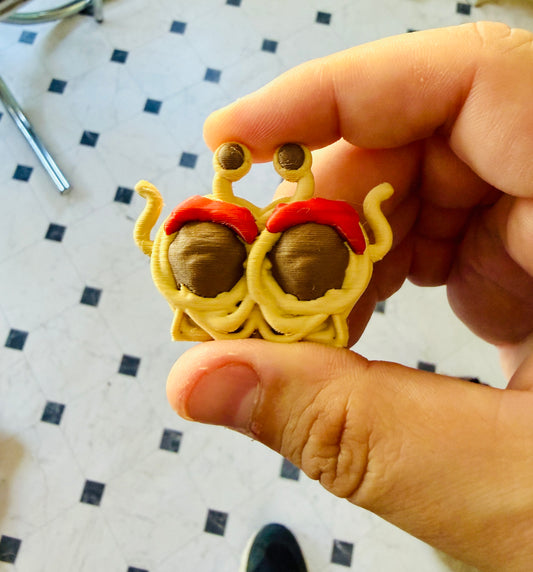 Tiny Flying Spaghetti Monster 3D Print Small Figure