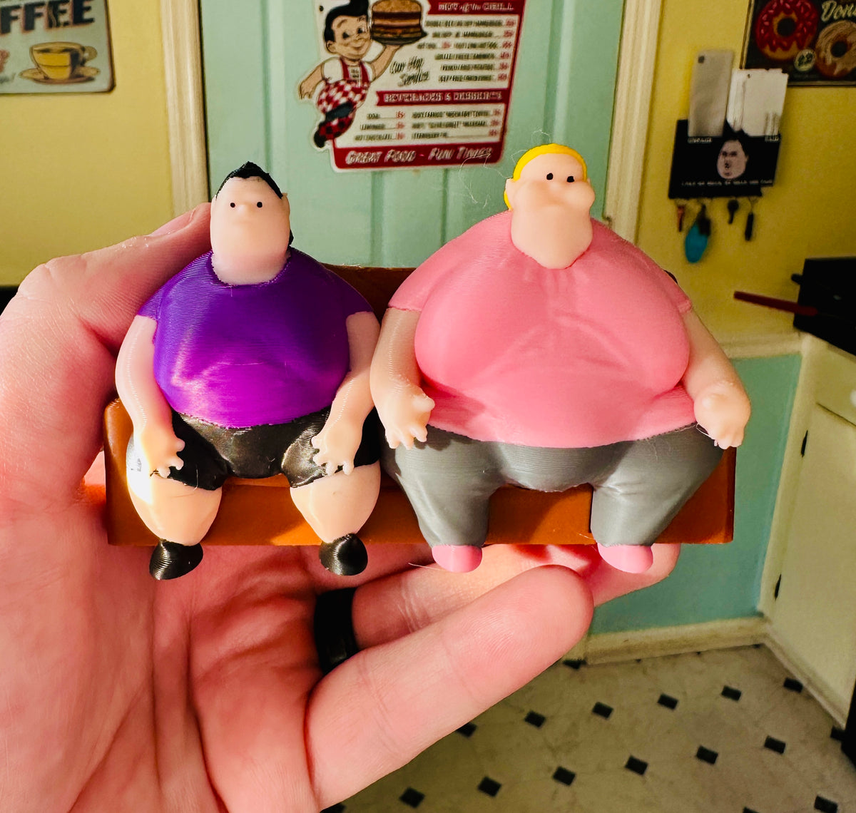 Tammy & Amy 1000lb Sisters Christmas Tree Ornament 3D Print