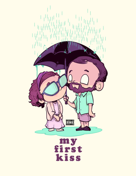 My First Kiss Fine Art Print