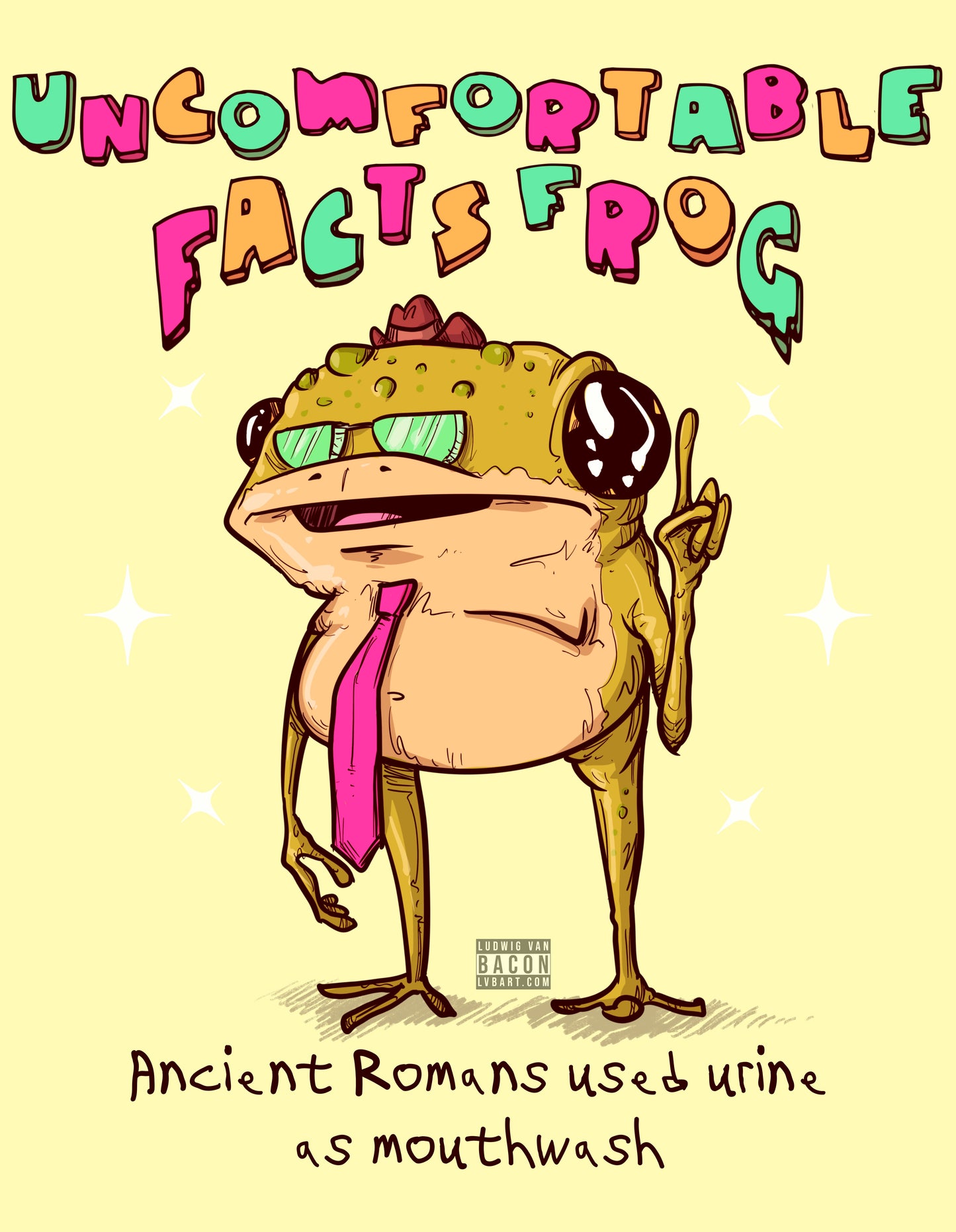 Uncomfortable Facts Frog Fine Art Print