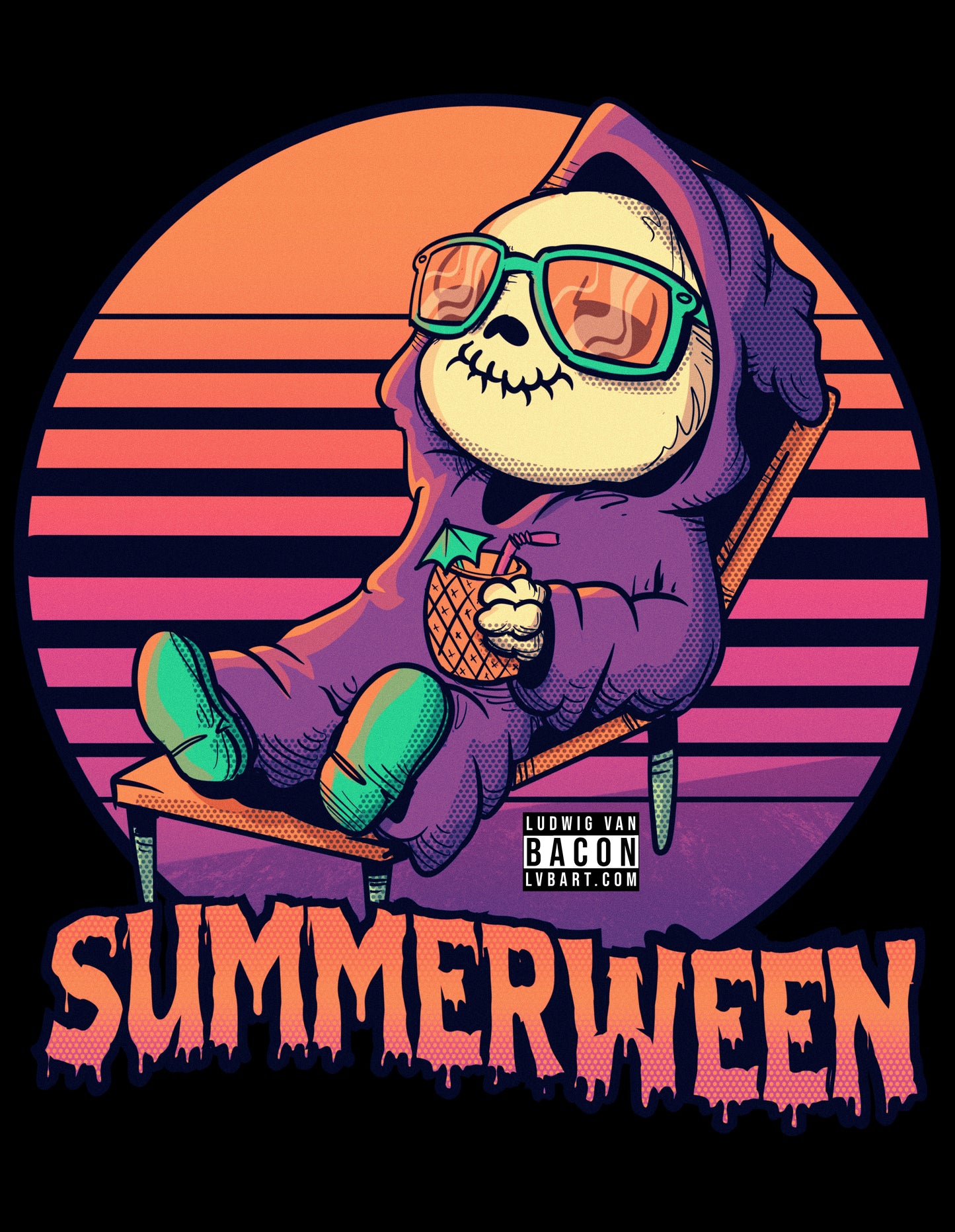 Summerween Reaper Fine Art Print