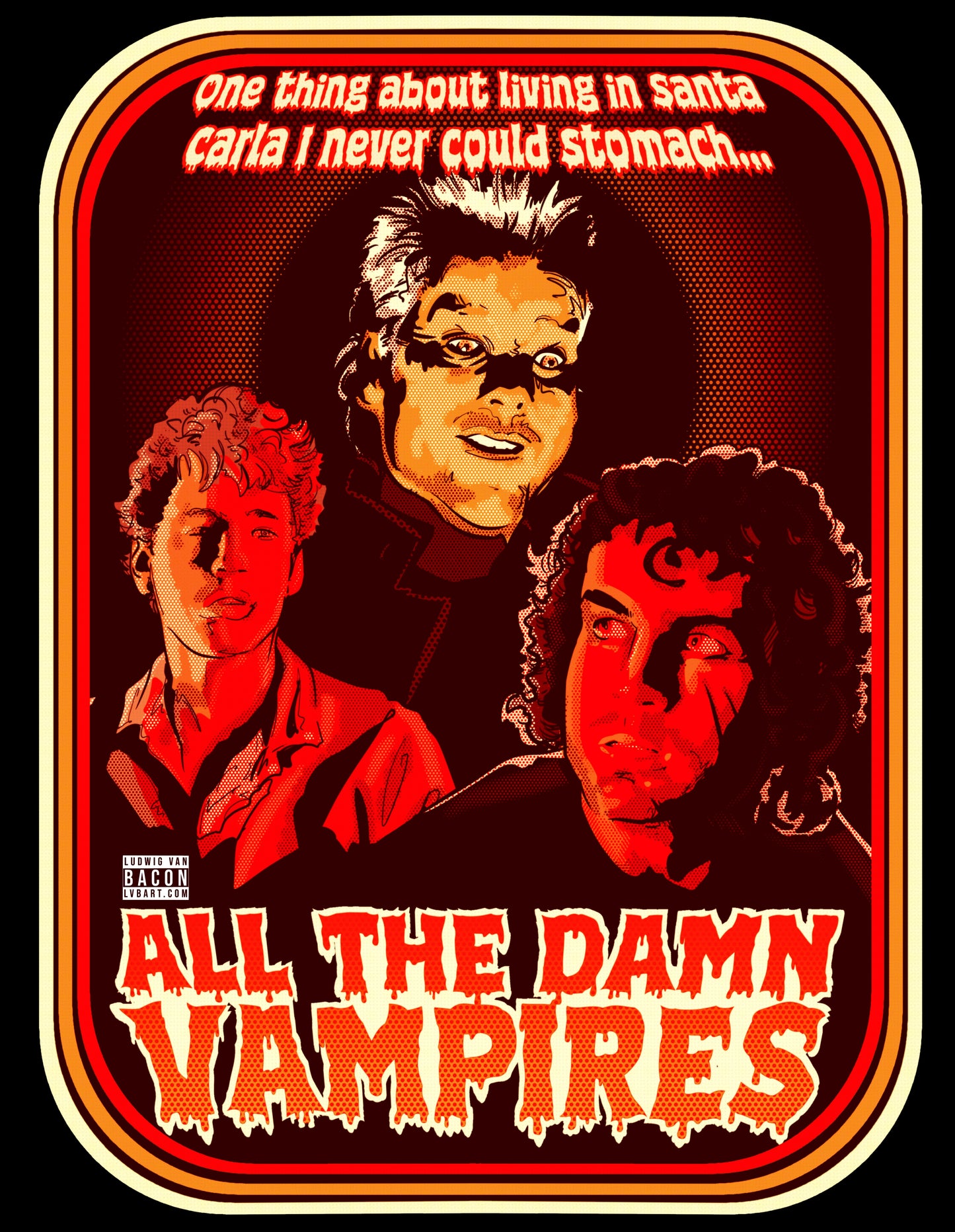 All The Damn Vampires Fine Art Print