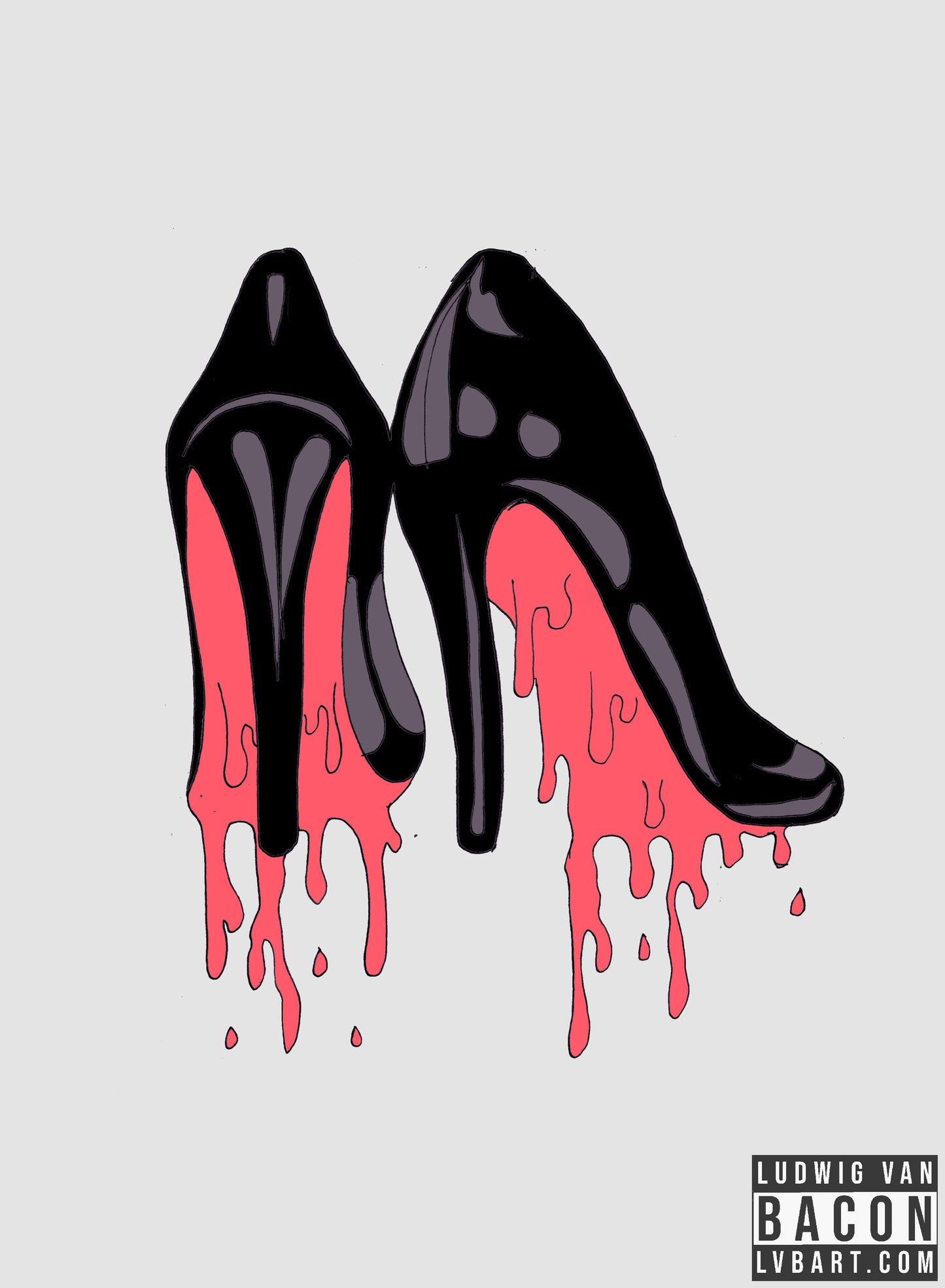 Bloody Shoes Fine Art Print