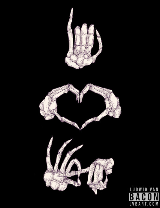 Love To Bone Fine Art Print