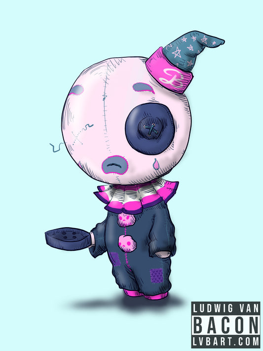 Buttons The Clown Fine Art Print