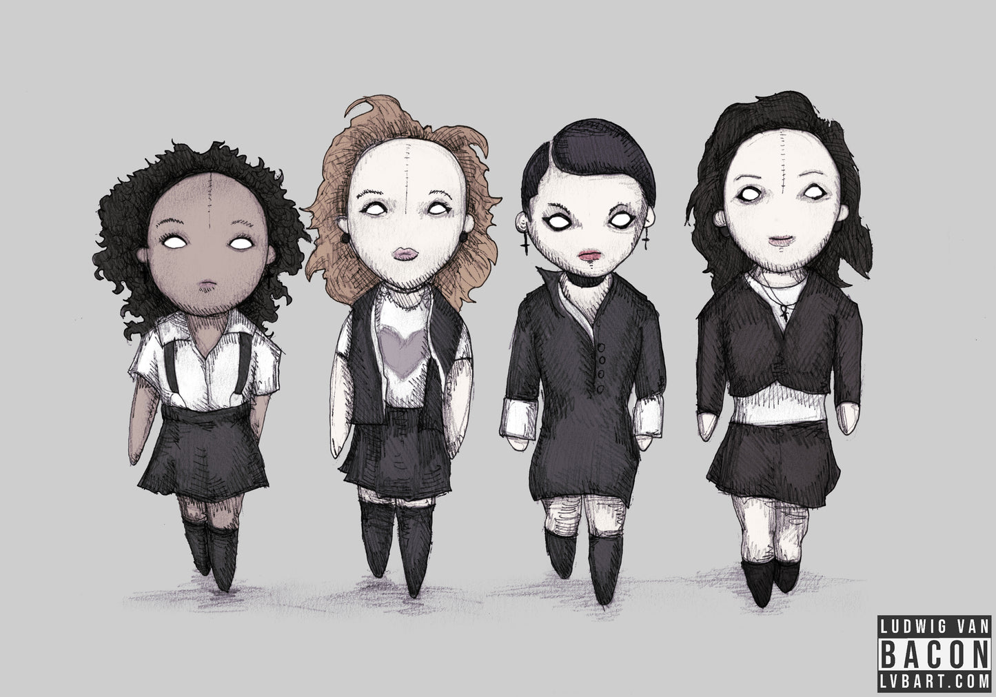 Plush Witches Fine Art Print