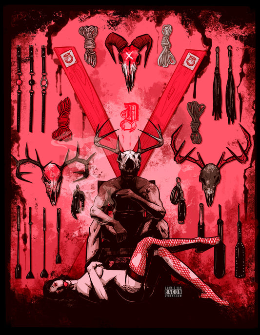 Deer Daddy Series 12: The Room Fine Art Print