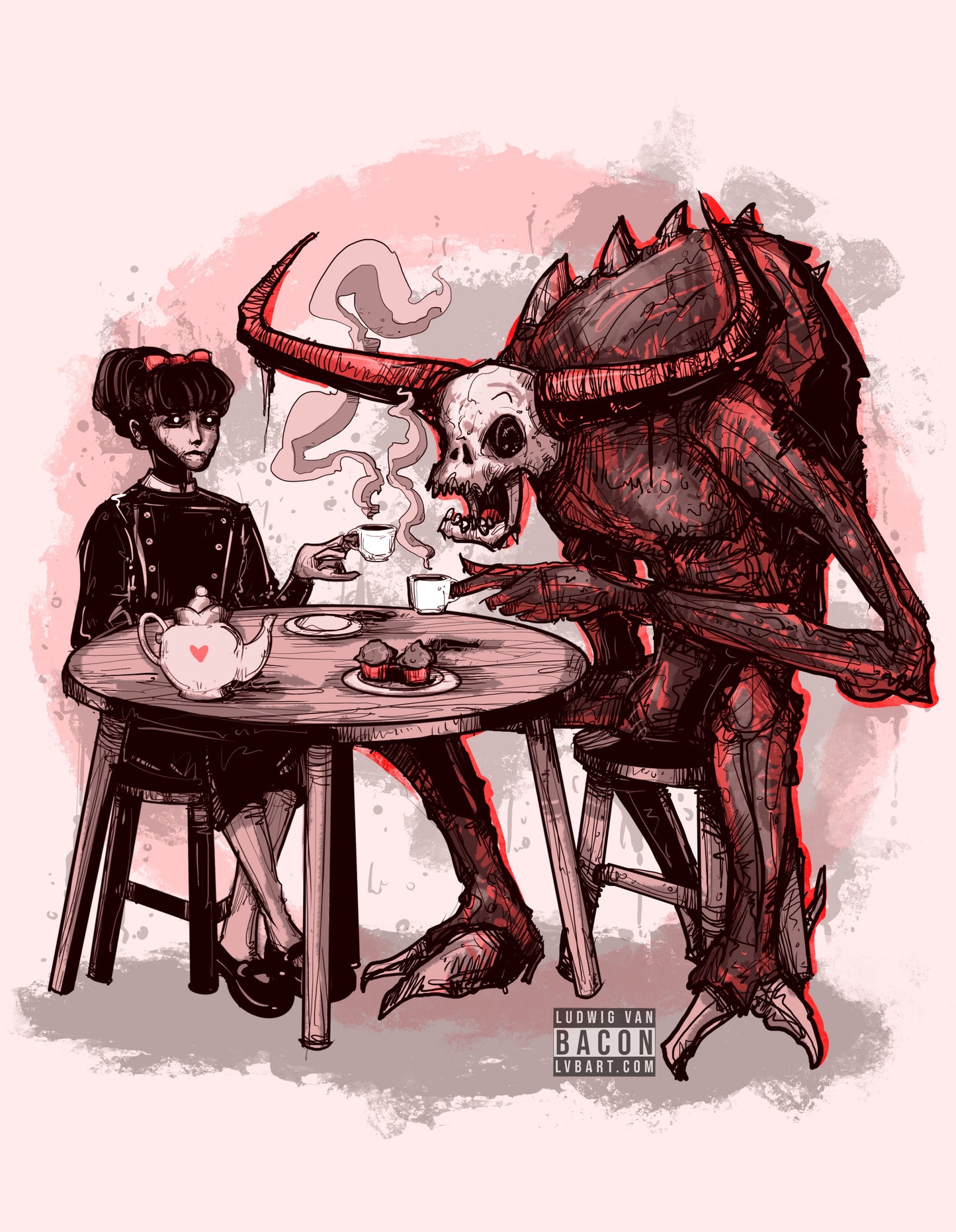 Demons For Breakfast Fine Art Print