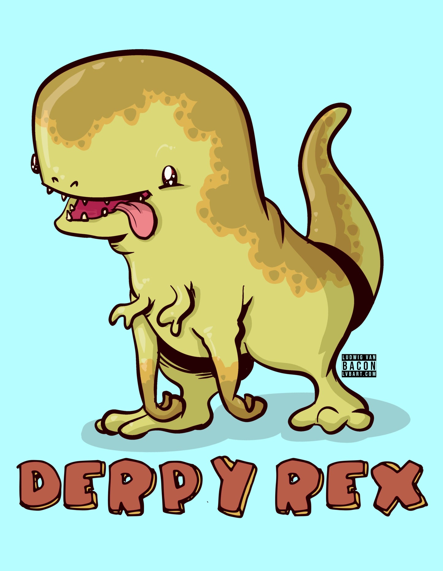 Derpy Rex Fine Art Print