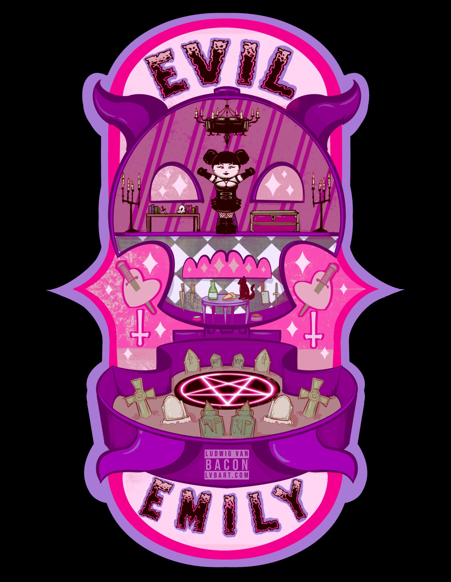 Evil Emily Fine Art Print