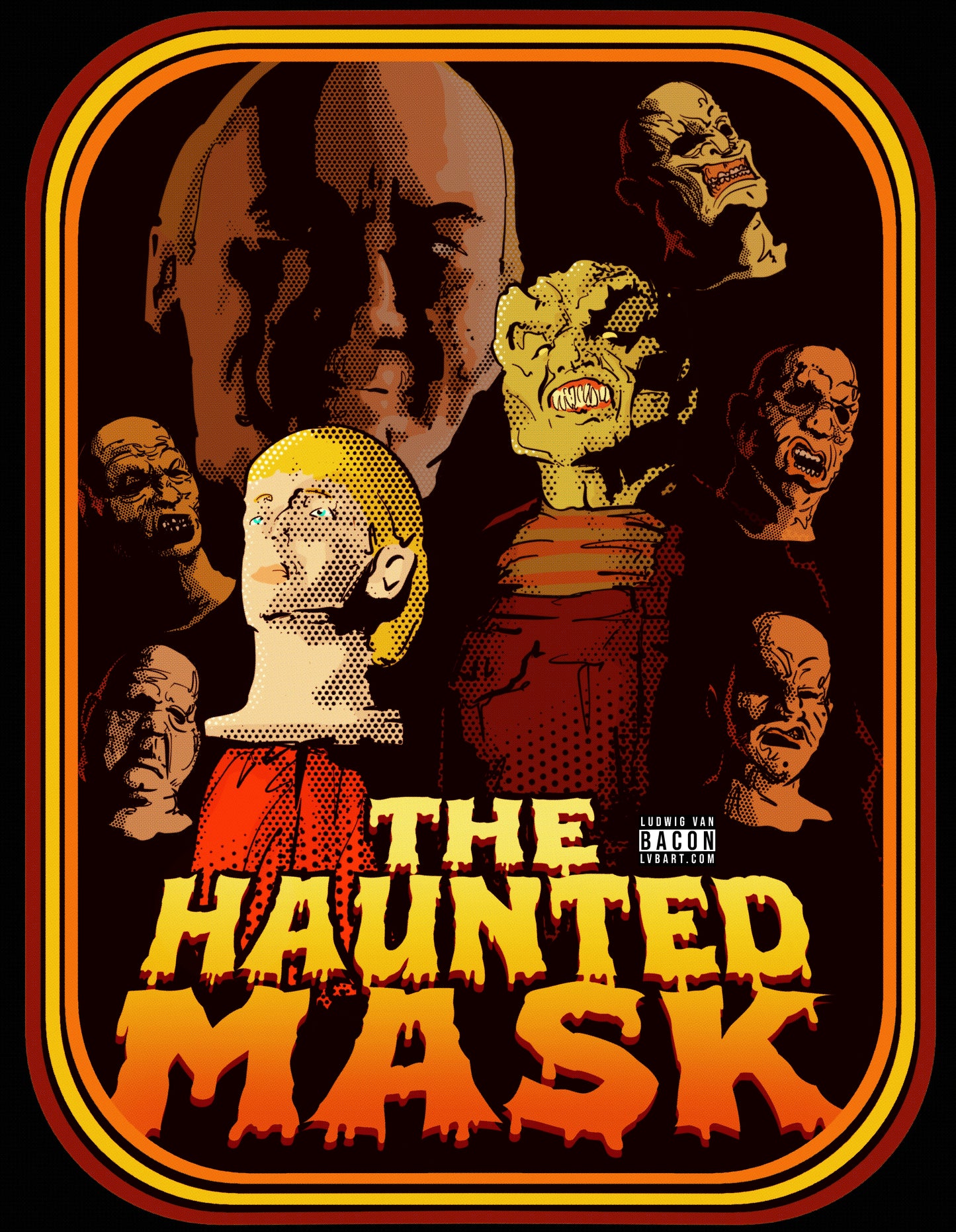 Haunted Mask Fine Art Print