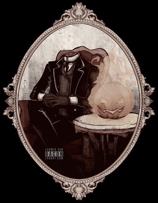 Victorian Headless Horseman Fine Art Print