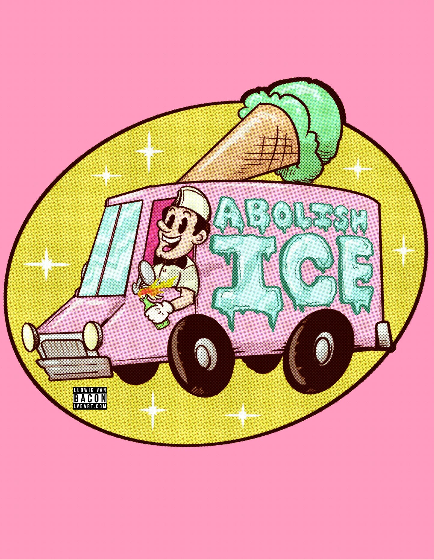 Ice Cream Truck Fine Art Print