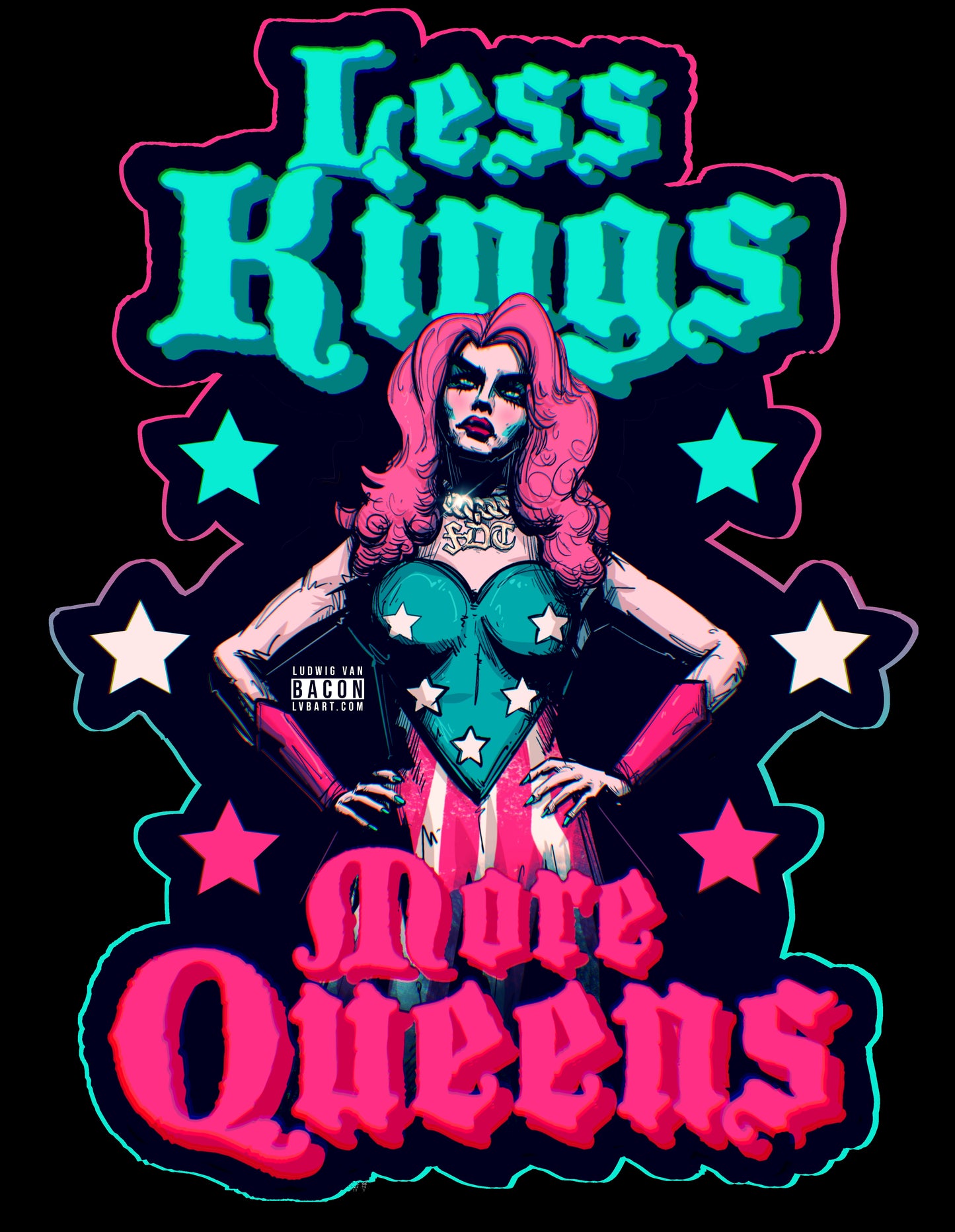 Less Kings More Queens Fine Art Print