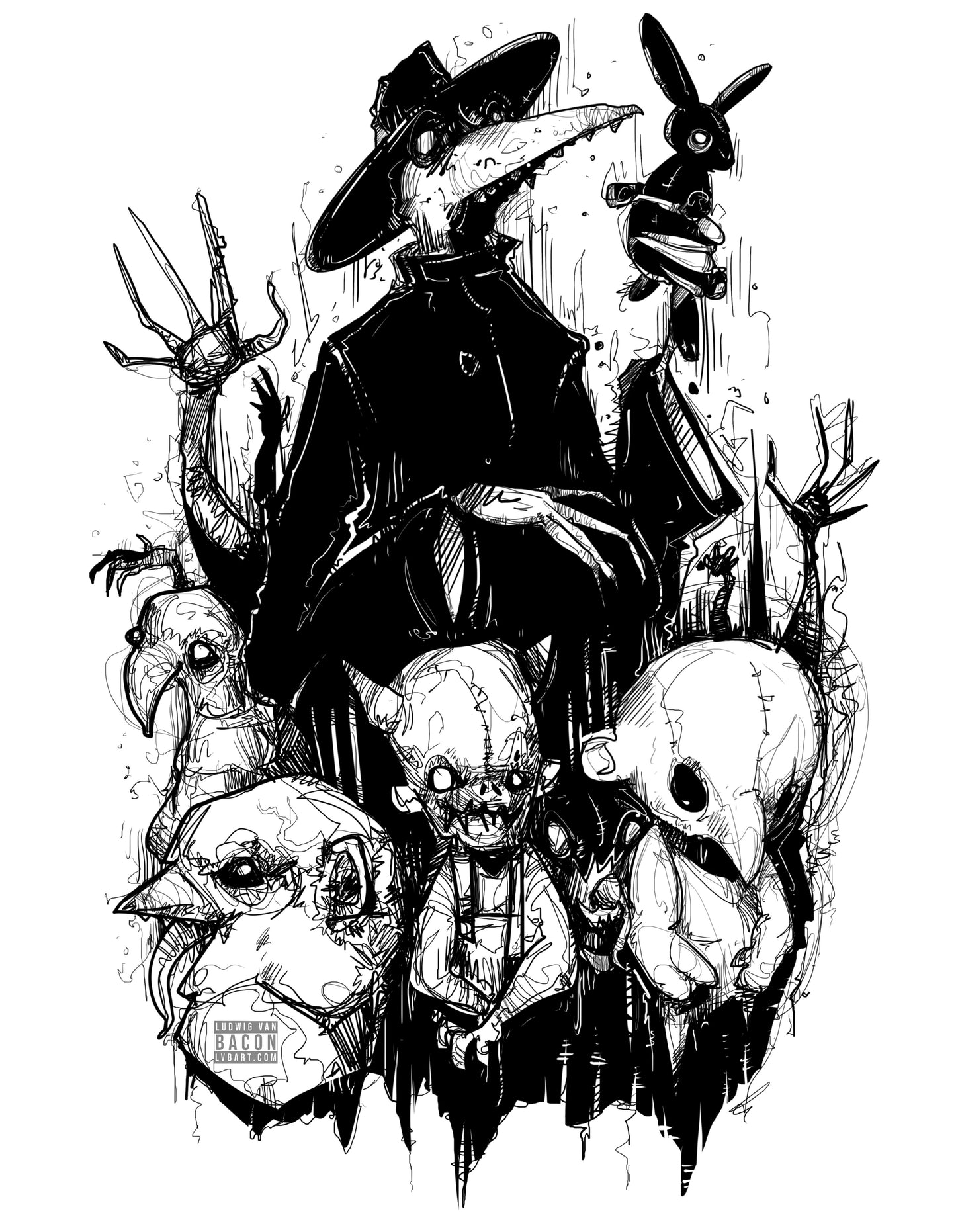 Plague People Fine Art Print