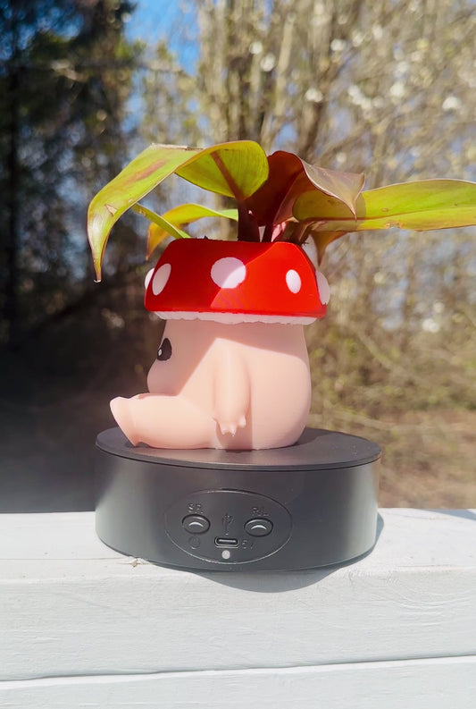 Chunky Mushroom Small Pot Plant Pencil Holder Organizer 3D Print