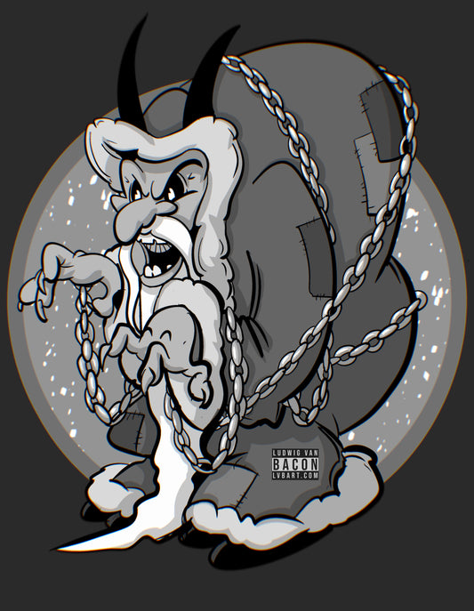 Rubber Hose Krampus II Fine Art Print