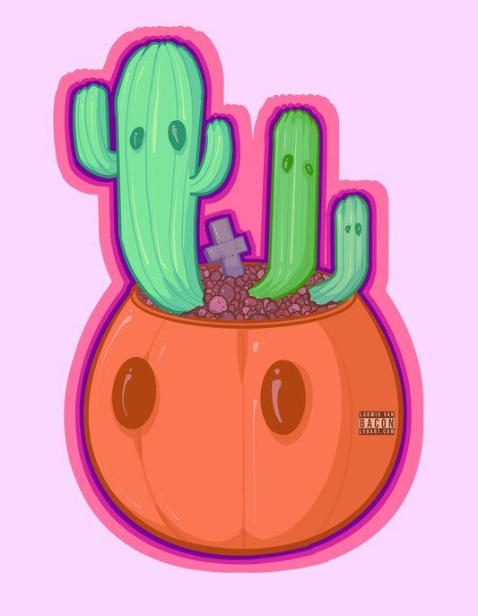 Spooky Succulents Fine Art Print