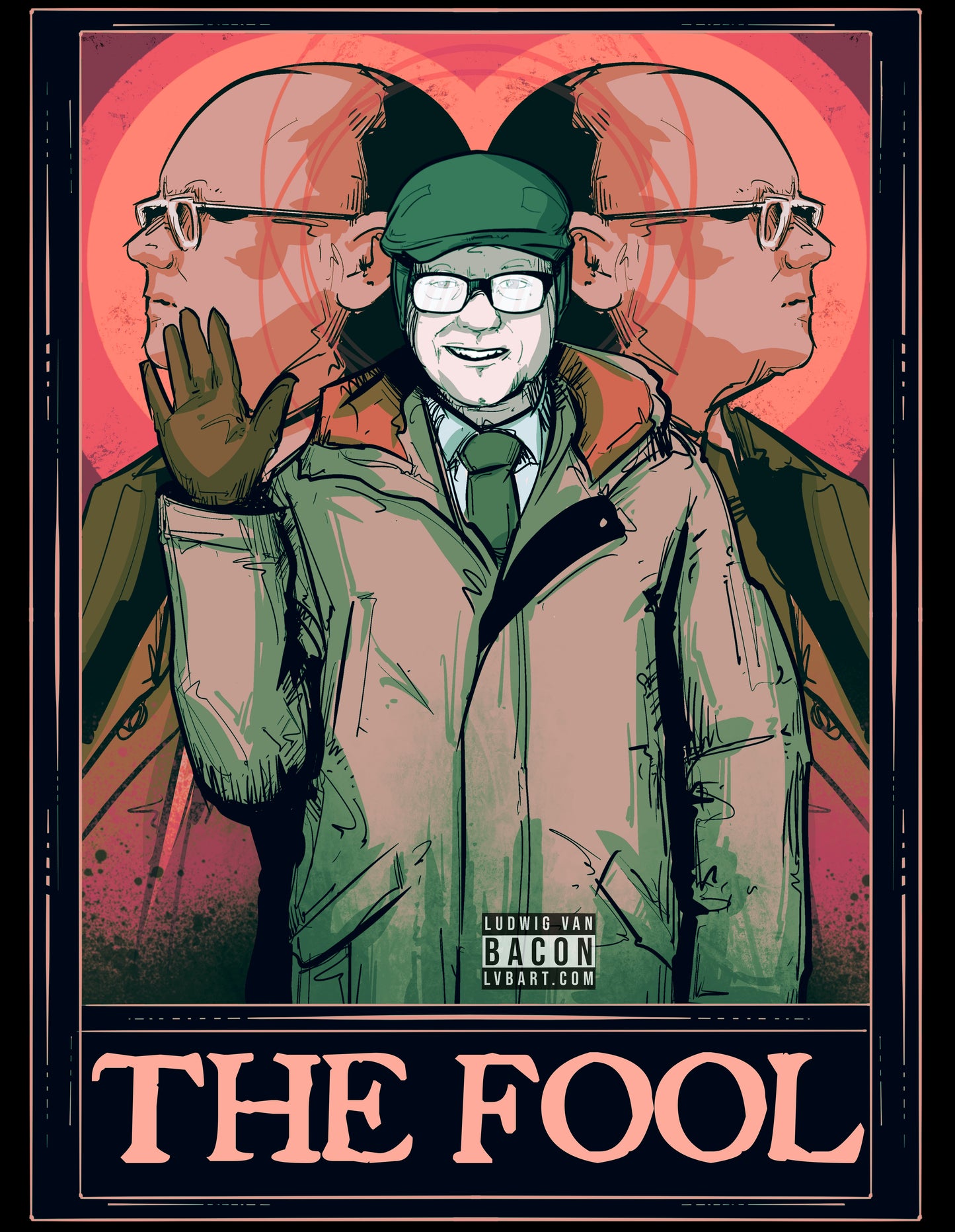 The Vampire Fool Tarot Fine Art Print
