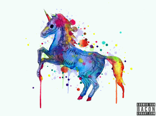 Unicorn Skeleton 2.0 Fine Art Print