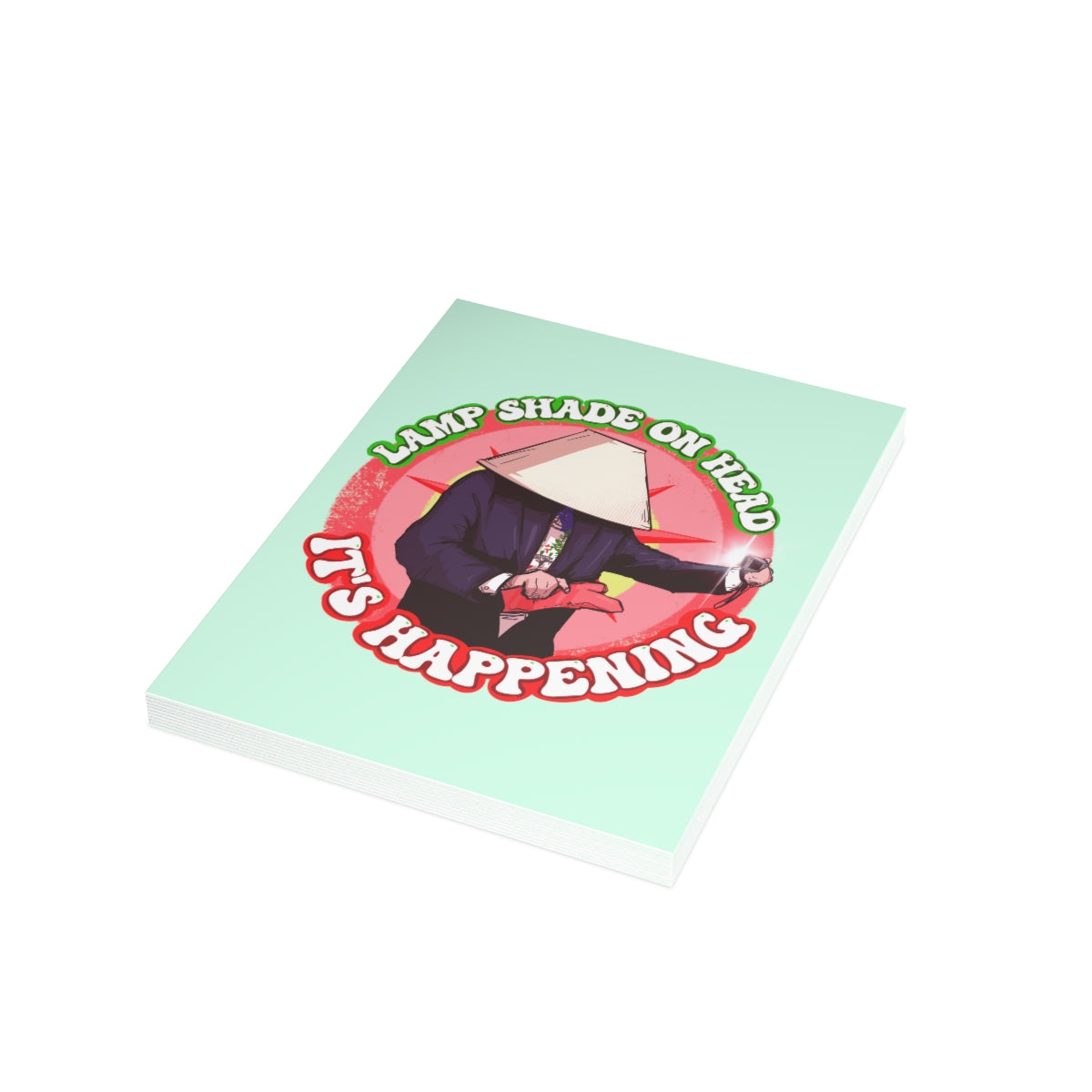 Lampshade On Head Greeting Card Bundles (10, 30, 50 pcs)