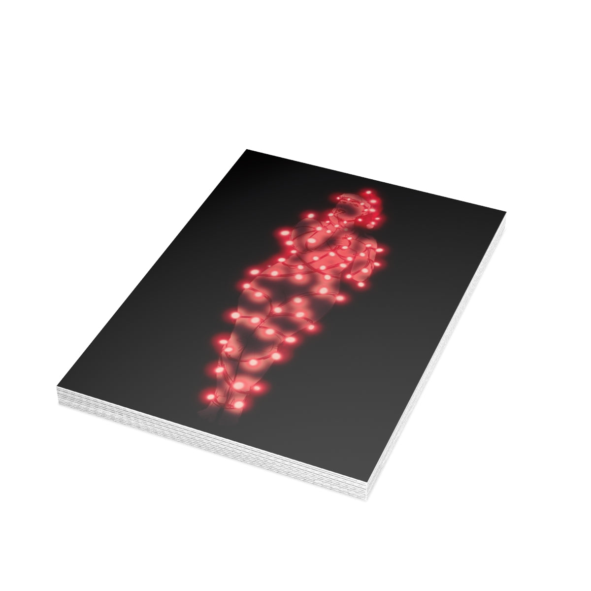 Christmas Lights Greeting Card Bundles (10, 30, 50 pcs)