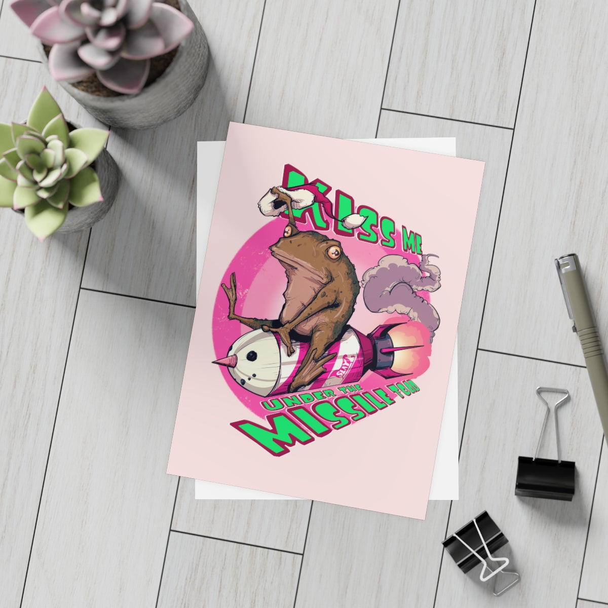 Missile Toad Greeting Card Bundles (10, 30, 50 pcs)