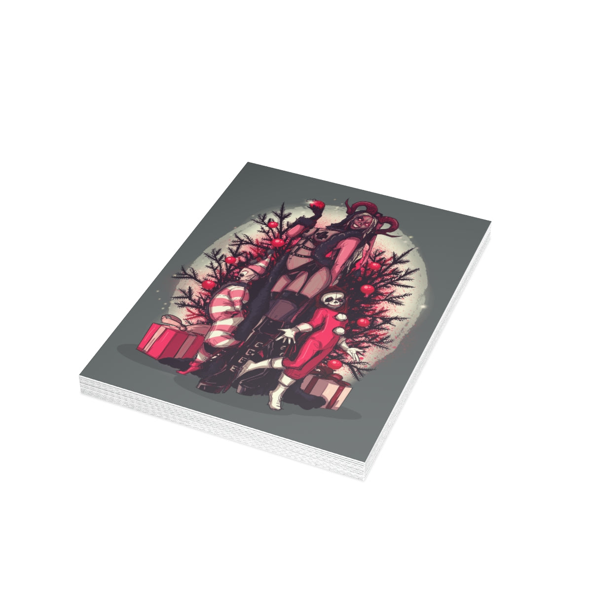Lady Krampus Greeting Card Bundles (10, 30, 50 pcs)