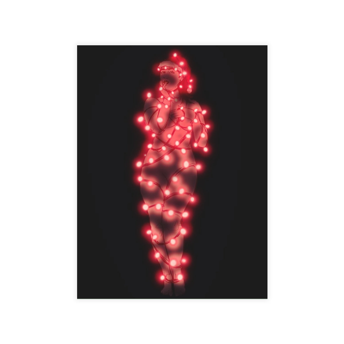 Christmas Lights Greeting Card Bundles (10, 30, 50 pcs)