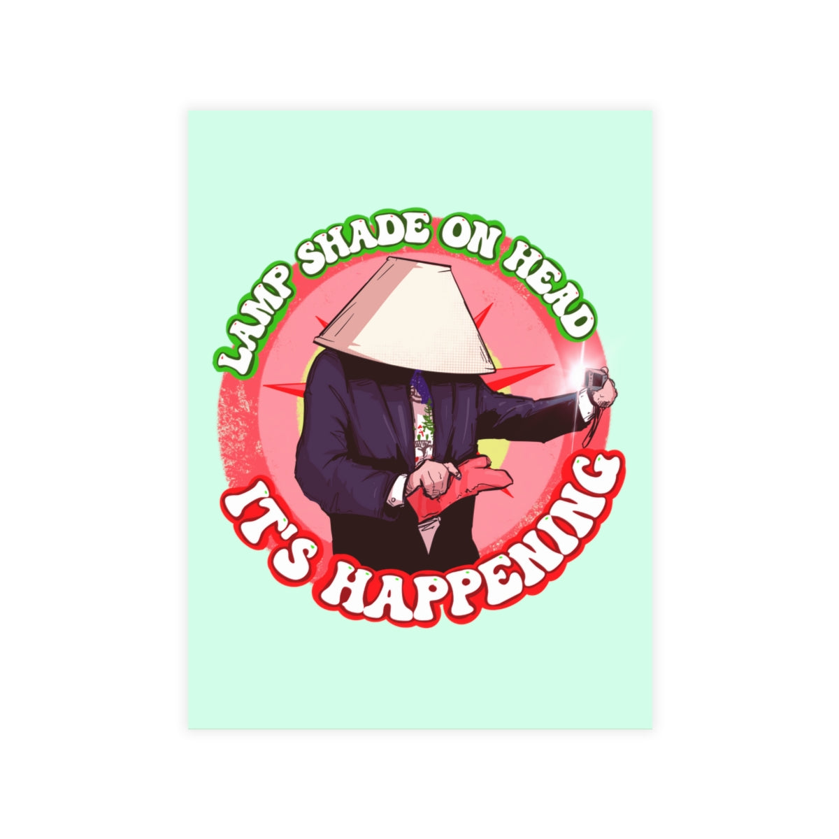 Lampshade On Head Greeting Card Bundles (10, 30, 50 pcs)
