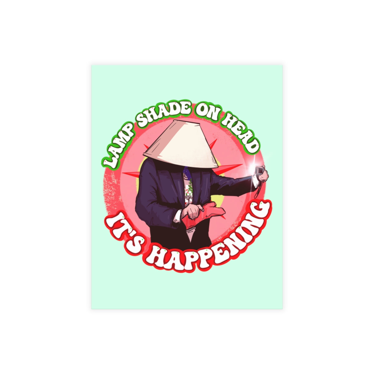 Lampshade On Head Greeting Card Bundles (10, 30, 50 pcs)