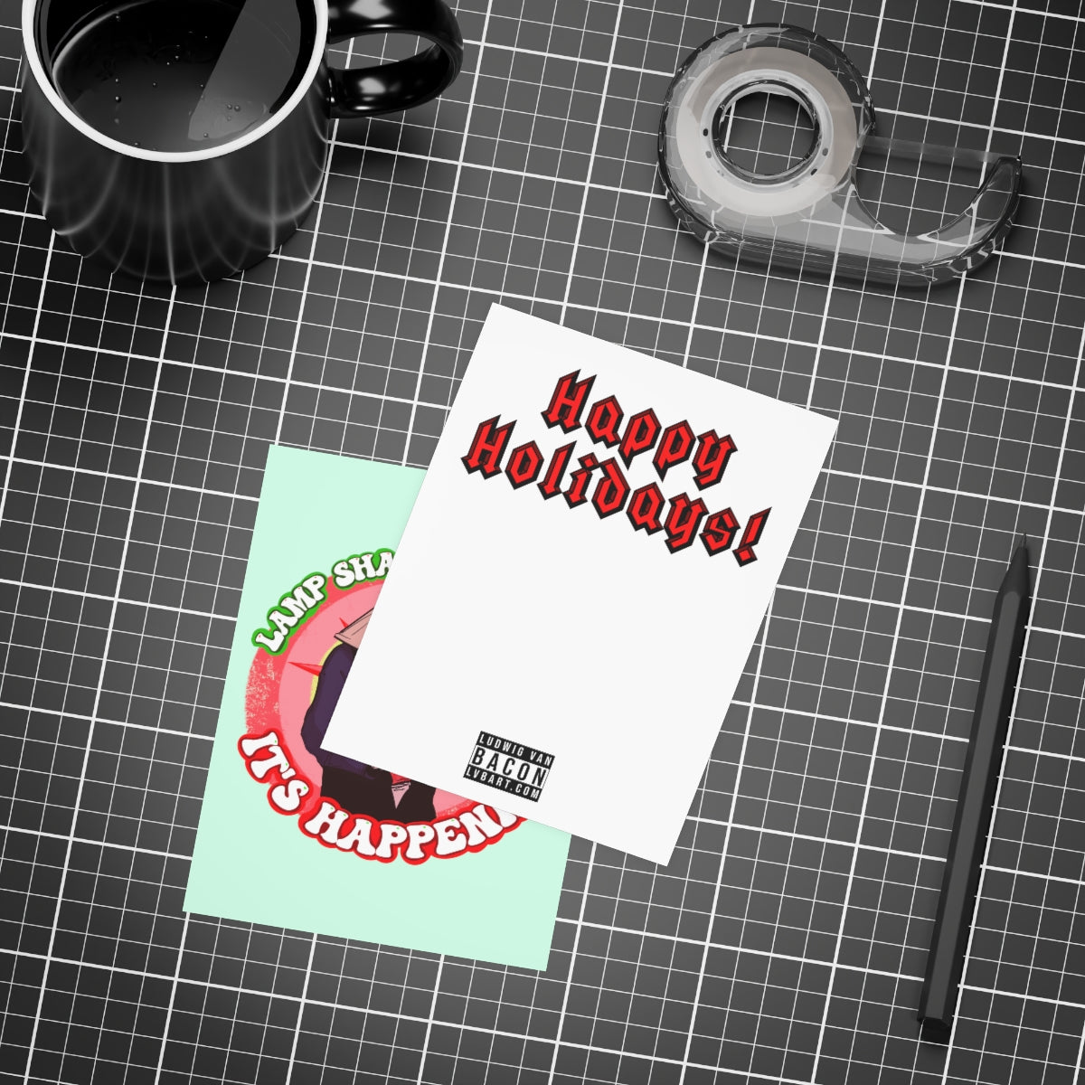 Lampshade On Head Greeting Card Bundles (10, 30, 50 pcs)