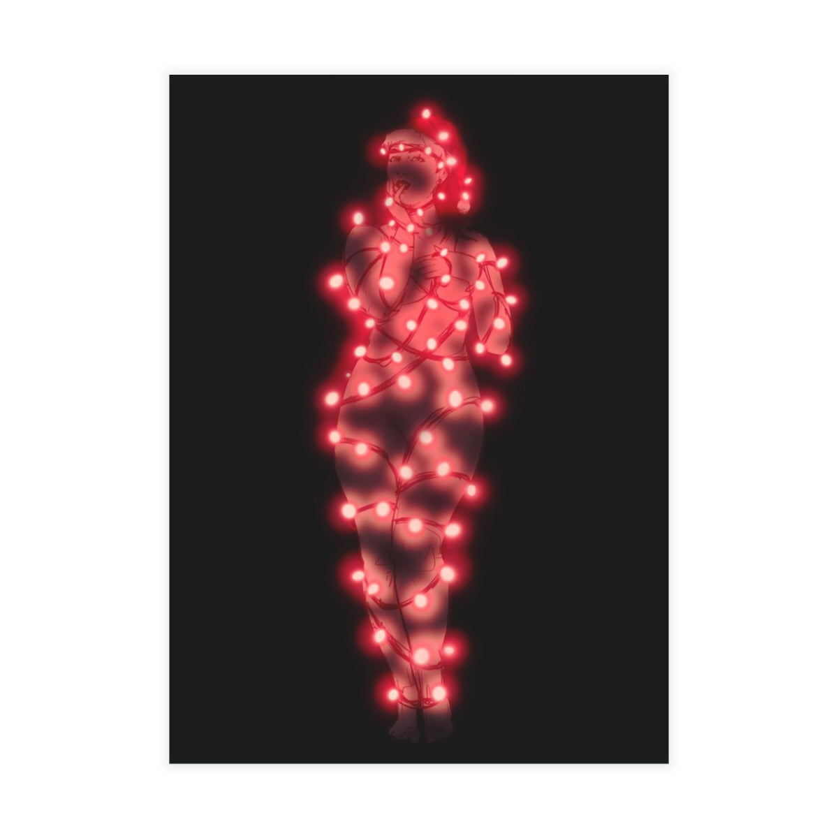 Christmas Lights Greeting Card Bundles (10, 30, 50 pcs)