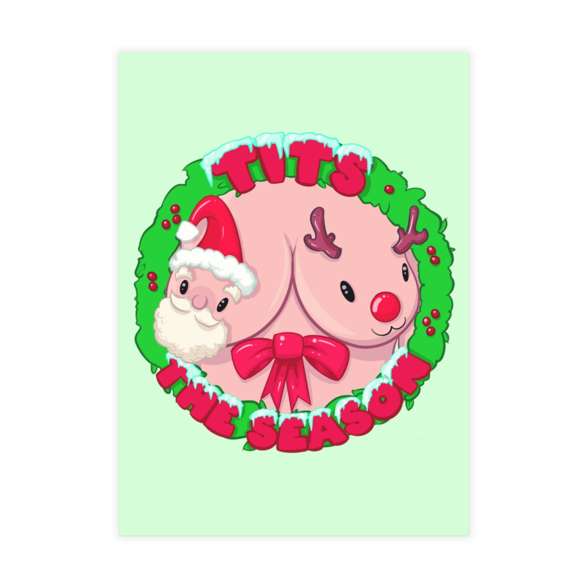 Tits The Season Greeting Card Bundles (10, 30, 50 pcs)