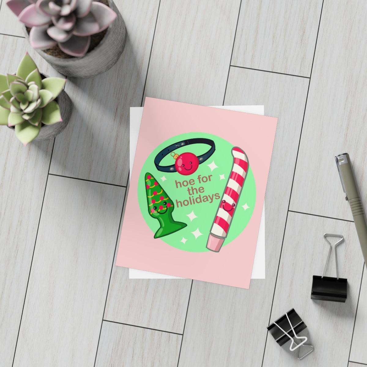 Hoe For The Holidays Greeting Card Bundles (10, 30, 50 pcs)