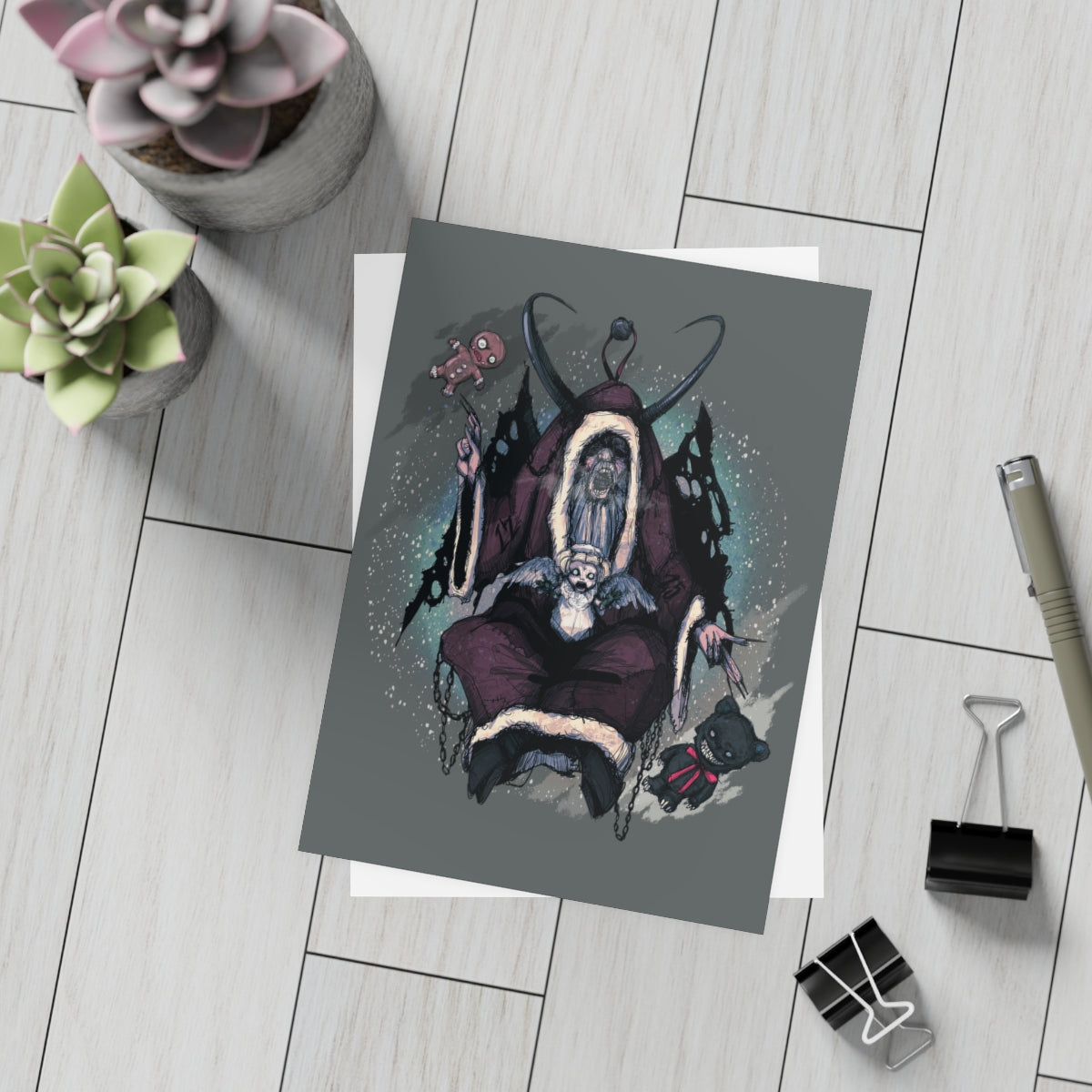 Baphomet Krampus Greeting Card Bundles (10, 30, 50 pcs)