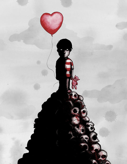 Boy Vs The World Fine Art Print