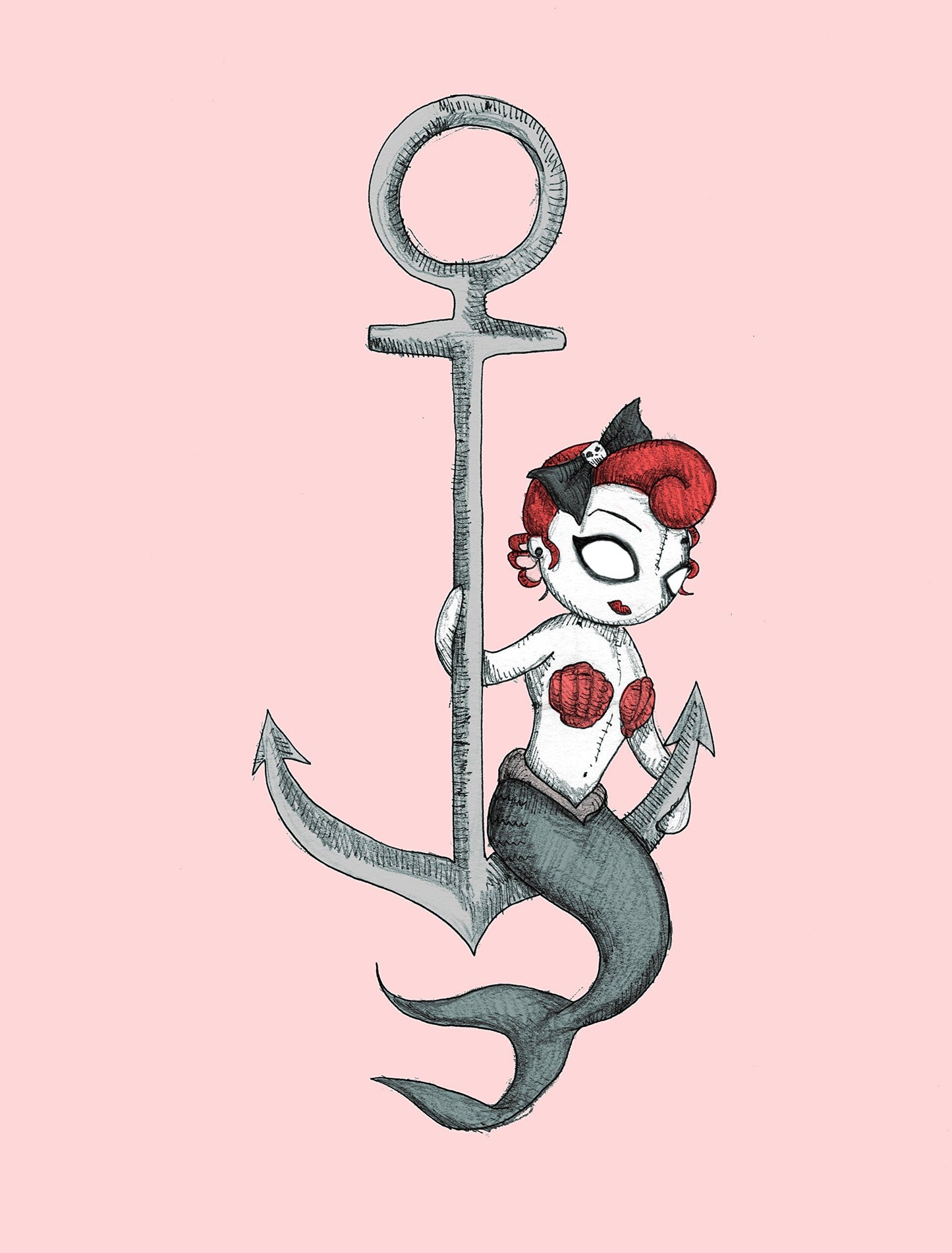 Mermaid Pinup Fine Art Print