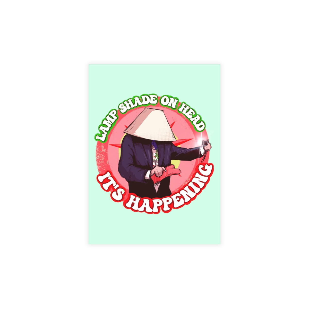 Lampshade On Head Greeting Card Bundles (10, 30, 50 pcs)