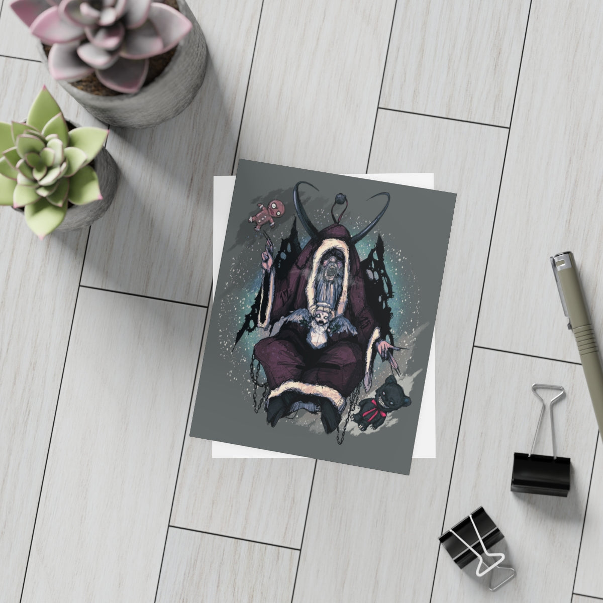 Baphomet Krampus Greeting Card Bundles (10, 30, 50 pcs)