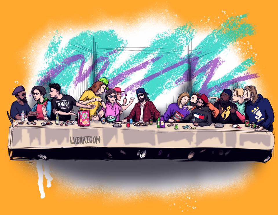 The Last 90s Supper Fine Art Print