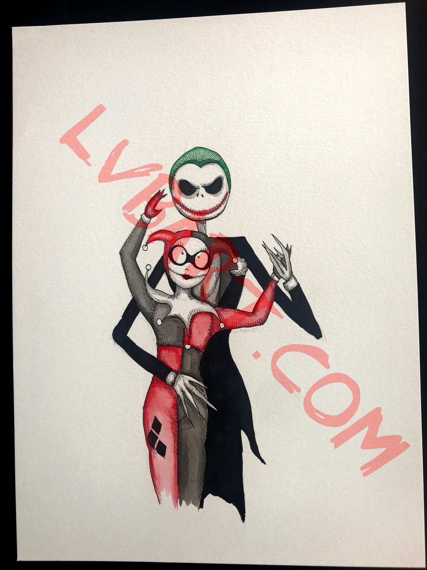Nightmare before Mad Love 11x15 ORIGINAL Artwork