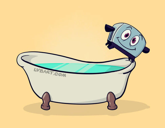 Brave Little Bathtub Fine Art Print