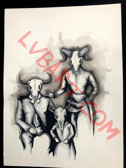 Family Portrait 11x15 ORIGINAL Artwork