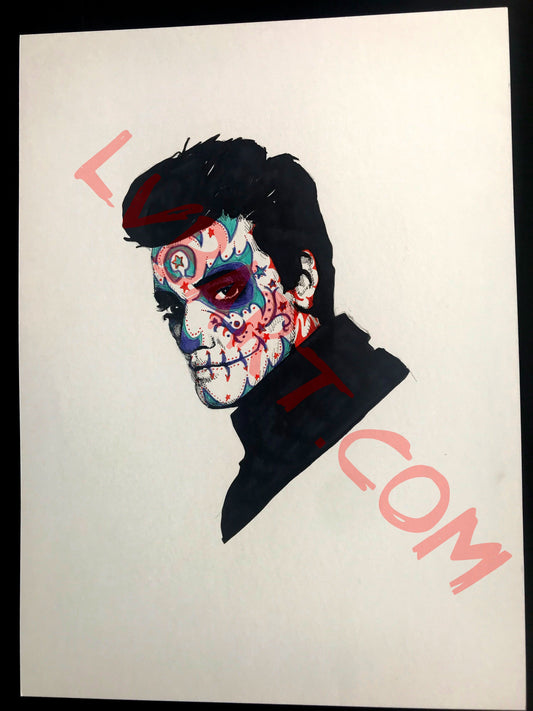 Sugar Skull King 11x15 ORIGINAL Artwork