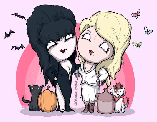 Mistress of the Dark & Queen of Country Fine Art Print