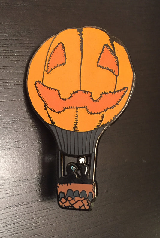 Jack & Sally Pumpkin Balloon Enamel Pin