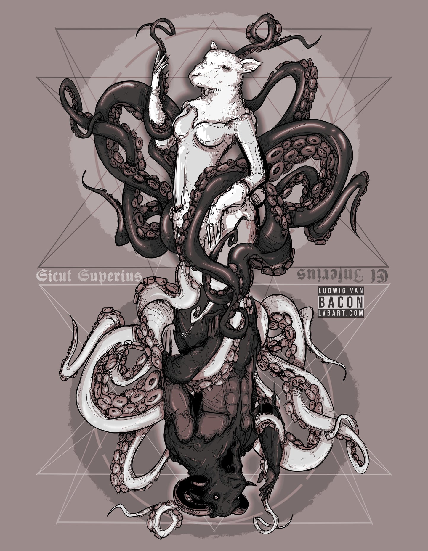 As Above So Below Octo-Ovis Fine Art Print