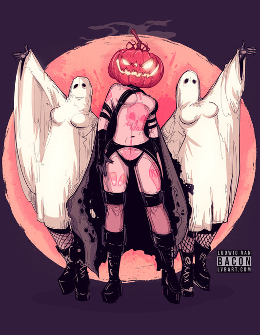 The Pumpkin Queen Returns Fine Art Print